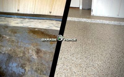 2 Car Garage Old Epoxy Makeover